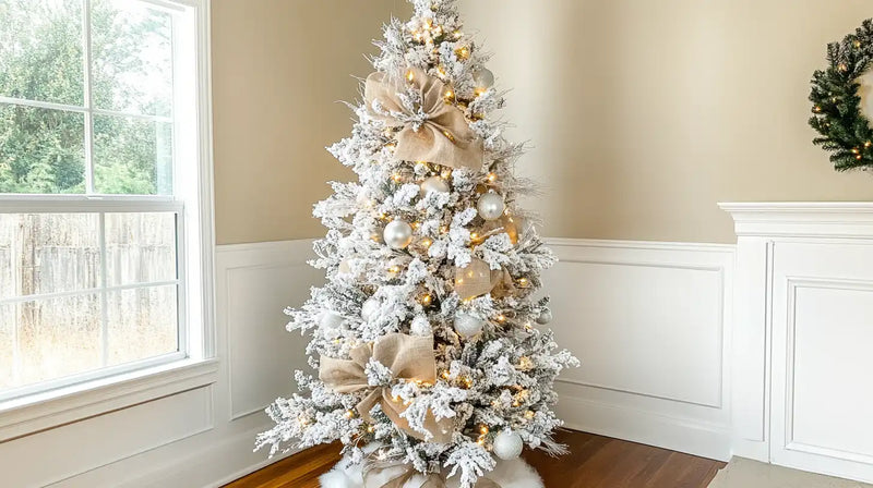 How to Decorate a Christmas Tree With Mesh Fabric