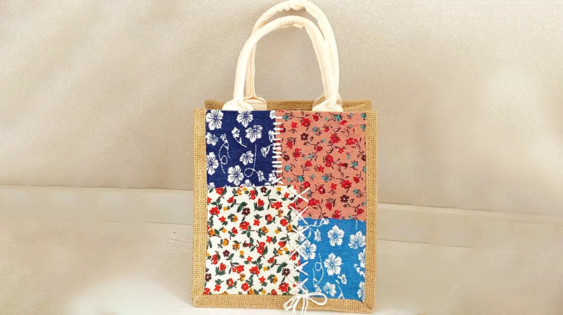 How to Decorate a Jute Bag with Scrap Fabric in 5 Easy Steps