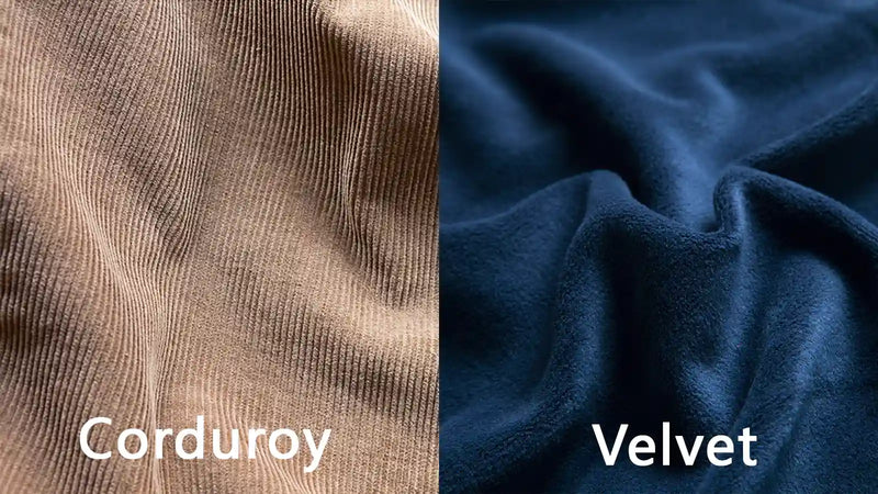 Corduroy Vs Velvet: Corduroy and Velvet Fabric Key Differences