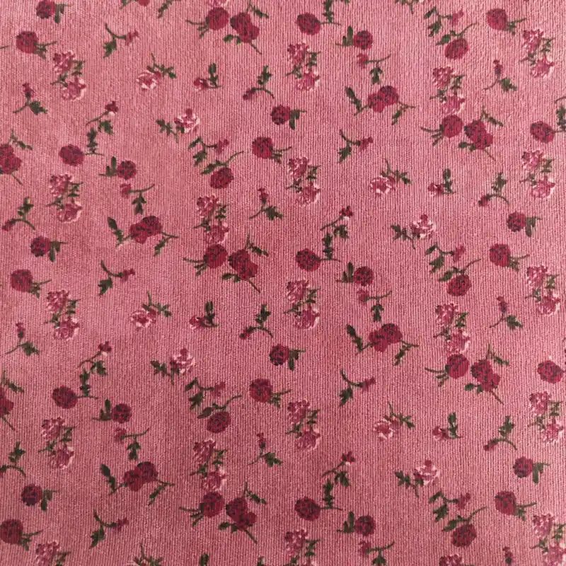 8 Wales Floral Corduroy Fabric By the Yard-Longan Craft