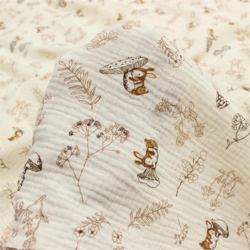 Animal Double Gauze Fabric By The Yard