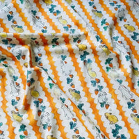 Bunny Carrot Cotton Easter Fabric By the Yard-Longan Craft