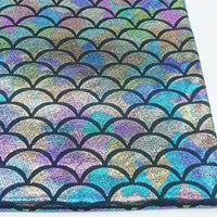 ColorfulGlitterMermaidFabricByTheYard