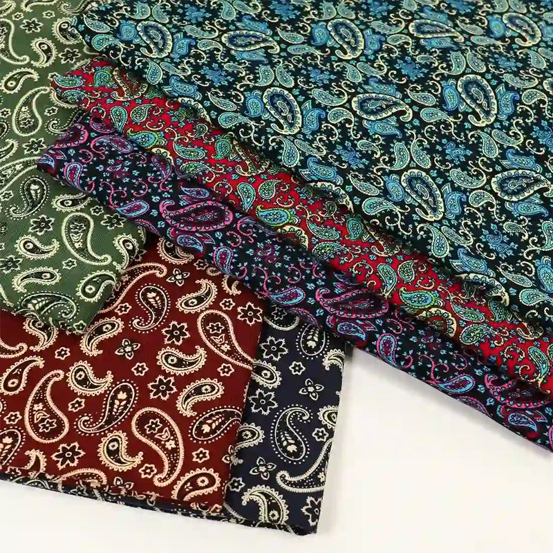 CottonCorduroyPaisleyFabricByTheYard