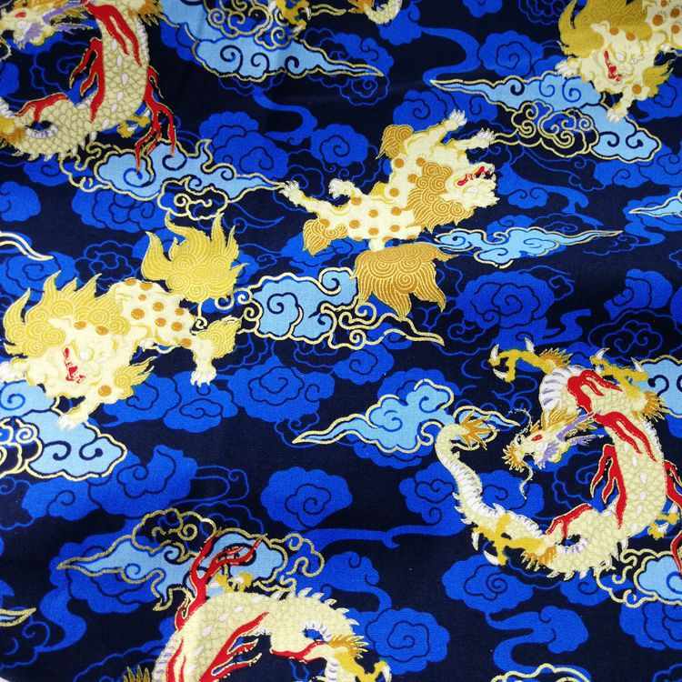 DragonJapaneseFabricBytheYard