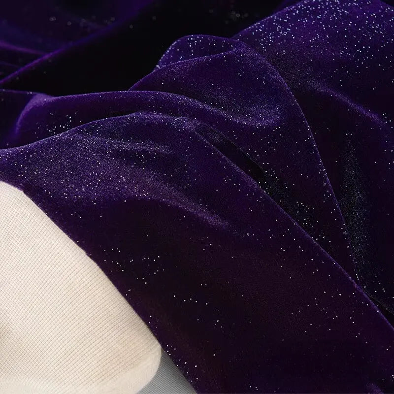 Glitter Velvet Fabric