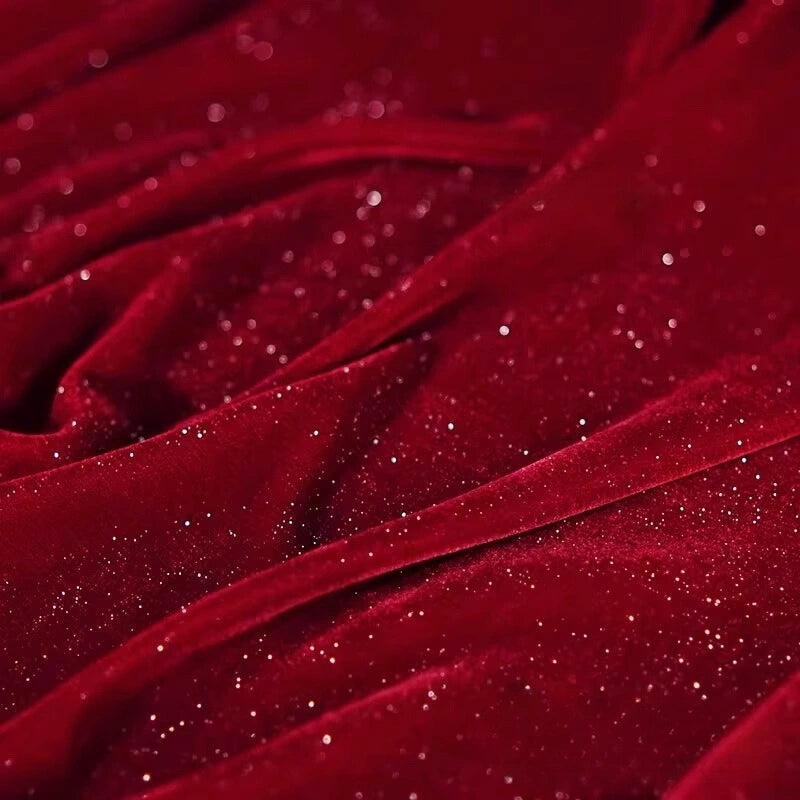 Glitter Velvet Fabric