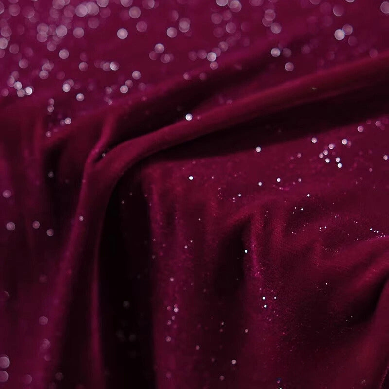 Glitter Velvet Fabric