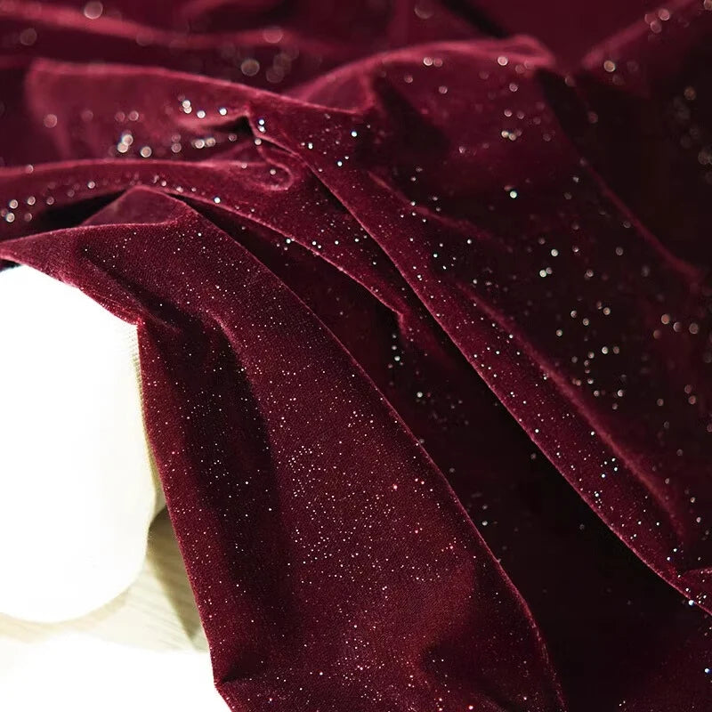 Glitter Velvet Fabric