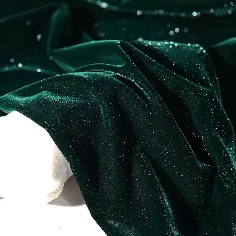 Glitter Velvet Fabric