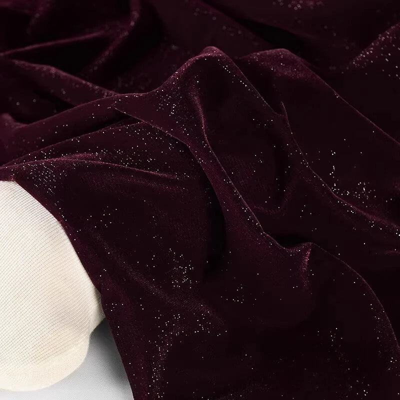 Glitter Velvet Fabric