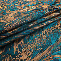 JacquardMetallicPeacockFabricByTheYard