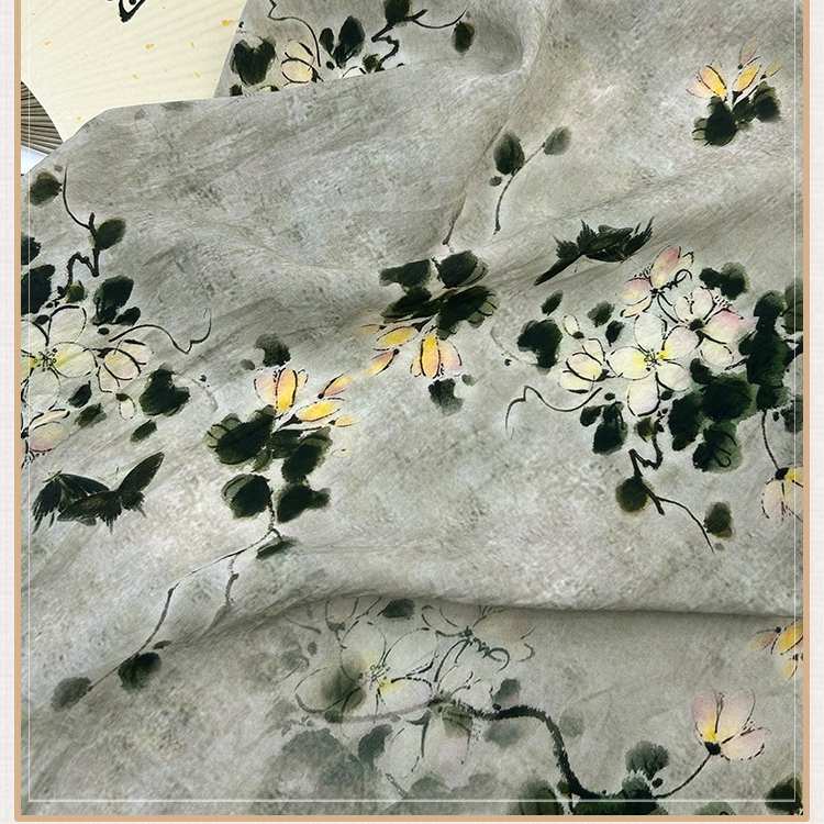 LinenChinoiserieFabricByTheYard