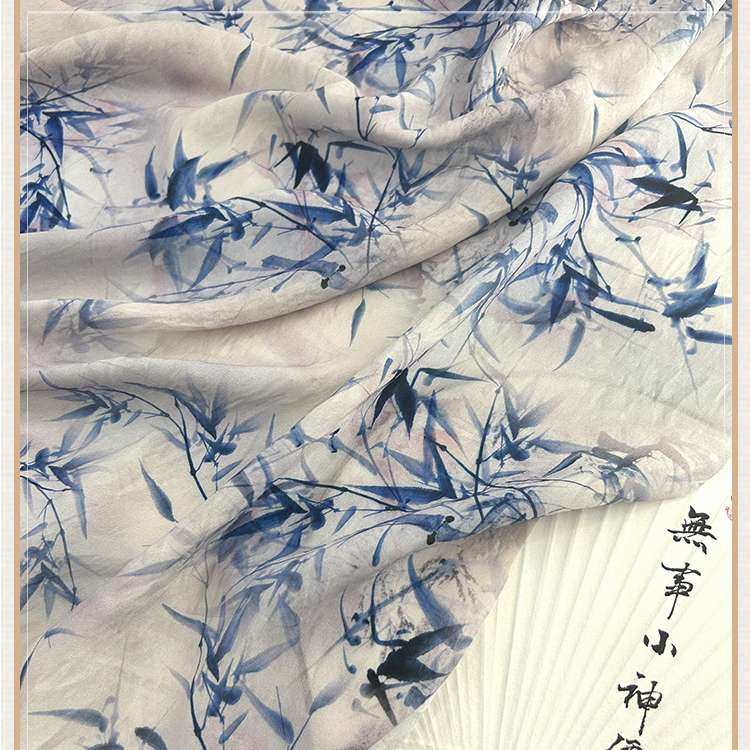 LinenChinoiserieFabricByTheYard