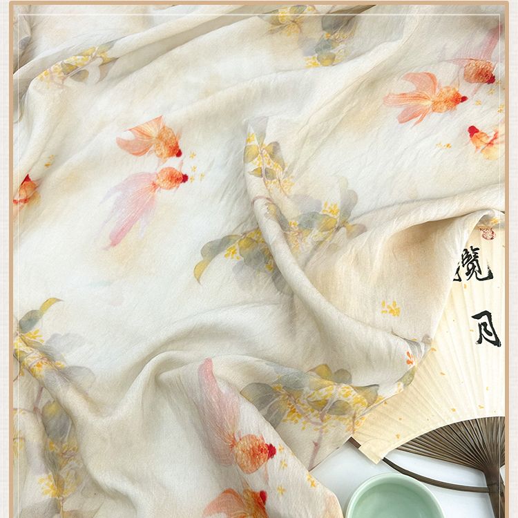 LinenChinoiserieFabricByTheYard