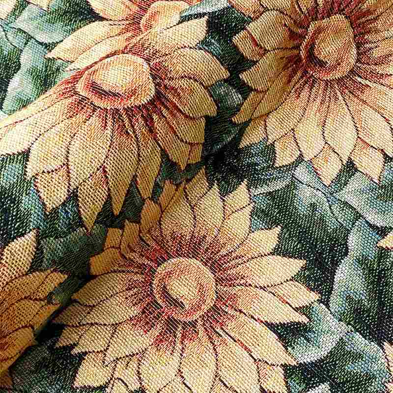 RetroSunflowerFabricBytheYard