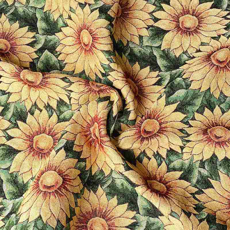 RetroSunflowerFabricBytheYard