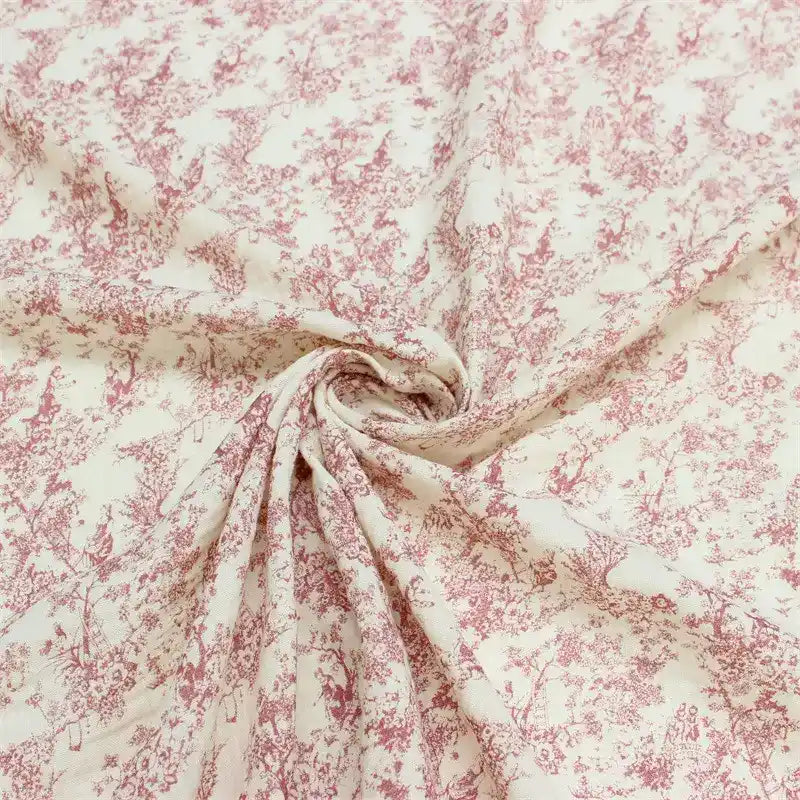 Vintage Flower Double Gauze Fabric By The Yard for dress