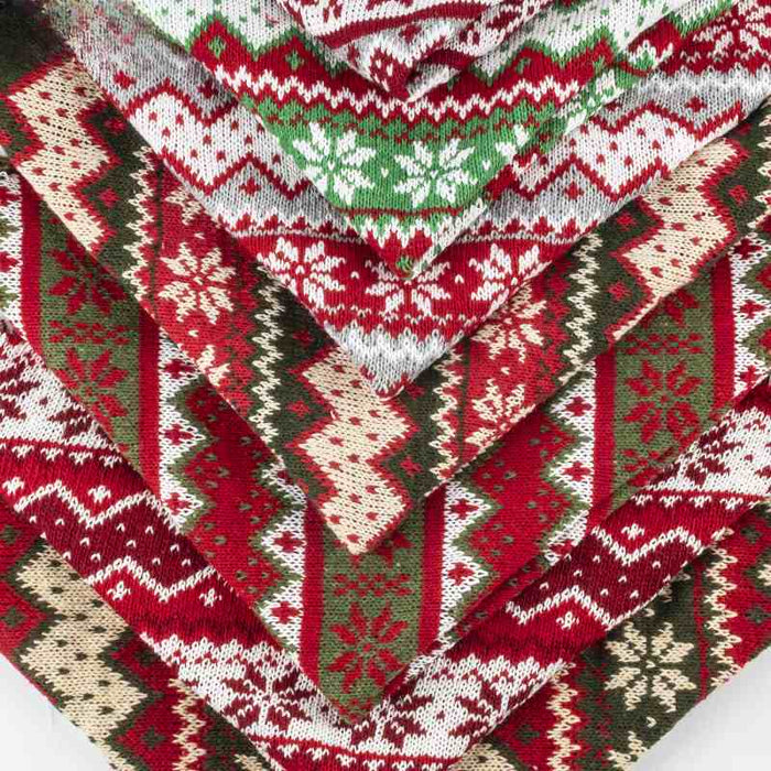 Knitted Polyester Christmas Fabric By The Yard-Longancraft