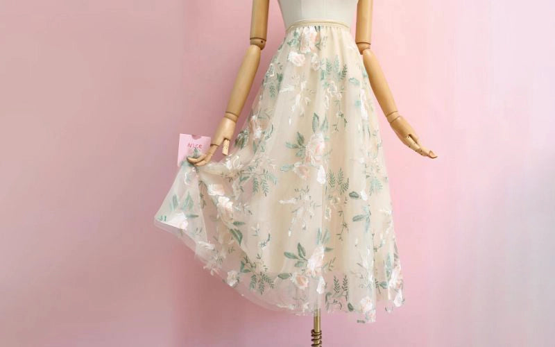 floralembroideredtulleskirt