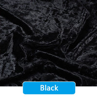 Crushed Velvet Fabric By the Yard|Soft Velvet Upholstery Fabric| 63" Wide Velour Fabric for Sewing & DIY Crafts