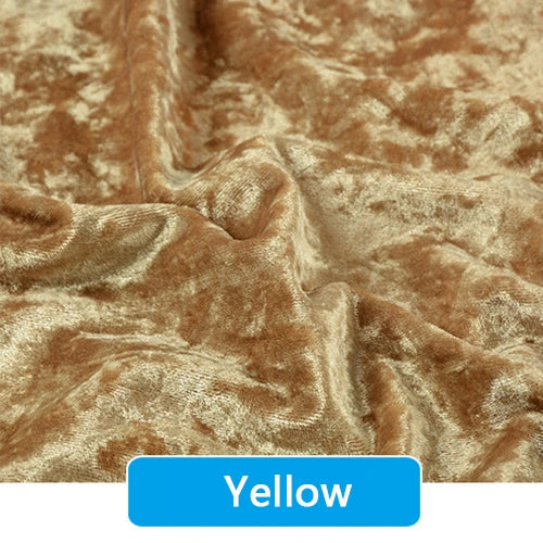 Crushed Velvet Fabric By the Yard|Soft Velvet Upholstery Fabric| 63" Wide Velour Fabric for Sewing & DIY Crafts