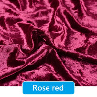 Crushed Velvet Fabric By the Yard|Soft Velvet Upholstery Fabric| 63" Wide Velour Fabric for Sewing & DIY Crafts