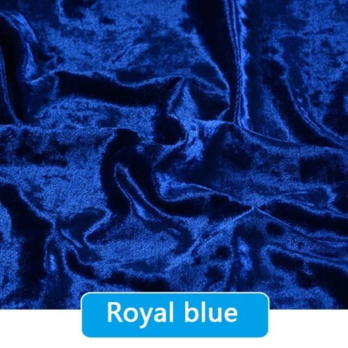 Crushed Velvet Fabric By the Yard|Soft Velvet Upholstery Fabric| 63" Wide Velour Fabric for Sewing & DIY Crafts